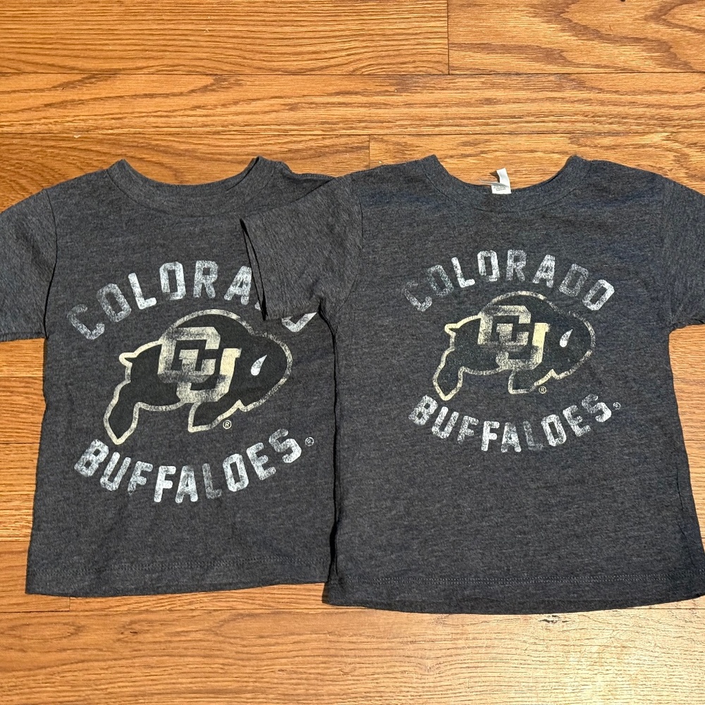 Univ of Colorado Buffaloes Shirts - Two, grey, Toddler 3T